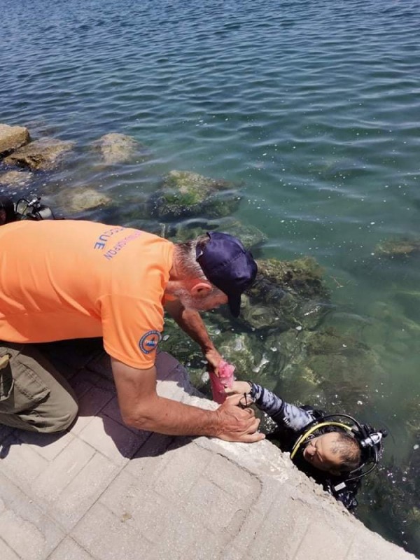 Συμμετοχή της ΕΠ.ΟΜ.Ε.Α. Λοκρών στον καθαρισμό του αλιευτικού καταφυγίου Λιβανατών