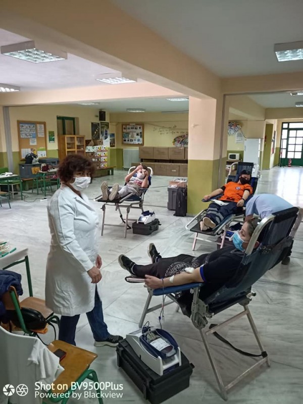 Εθελοντική αιμοδοσία με τη συμμετοχή της ΕΠ.ΟΜ.Ε.Α. Παύλου Μελά 