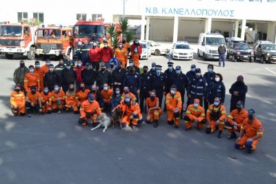 Large scale Accident Exercise (AMA) at the Naval Fortress Skaramaga