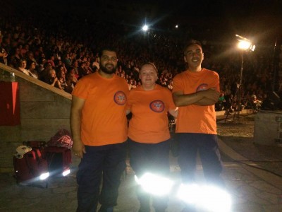 Continuation of First Aid coverings at the Earth Theater - EPOMEA Pavlou Mela