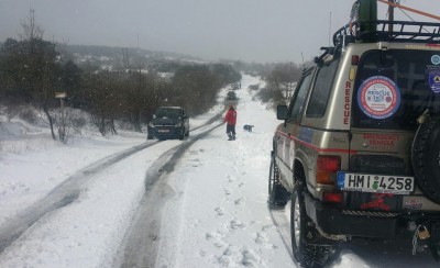 Patrols in the mountainous mass of Thessaloniki 