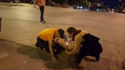 Επέμβαση της ΕΠ.ΟΜ.Ε.Α. Θεσσαλονίκης σε τροχαίο ατύχημα