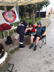 First aid coverage of the Internation Maountain Biking Games by EPOMEA Kilkis 