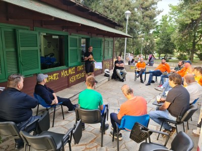 Συνάντηση στον οικίσκο της ΕΠ.ΟΜ.Ε.Α. Θεσσαλονίκης
