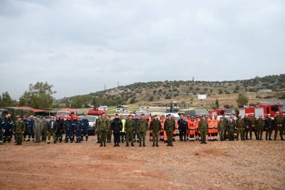 Διεθνής άσκηση αντιμετωπίσεως φυσικών καταστροφών από τις Ένοπλες Δυνάμεις Ελλάδας και Ισραήλ στον Ασπρόπυργο