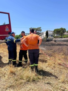 Κατάσβεση πυρκαγιάς από την ΕΠ.ΟΜ.Ε.Α. Ρόδου 