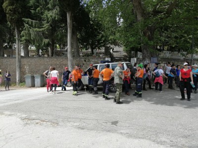 Search and rescue operation for a missing person in Arachova