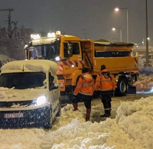 Συνδρομή εθελοντών ΕΠ.ΟΜ.Ε.Α. στα προβλήματα από την κακοκαιρία "ΕΛΠΙΔΑ"