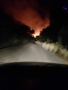 Δασική πυρκαγιά στην περιοχή της Μαλώνας - Επιχειρεί η ΕΠ.ΟΜ.Ε.Α. Ρόδου 